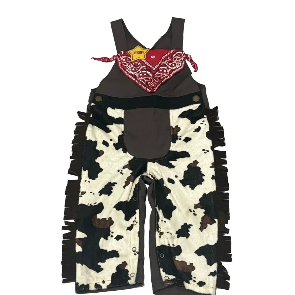 Gymboree Sheriff / Cowboy Halloween Costume Unisex One Piece Old West 18-24M - Picture 1 of 6